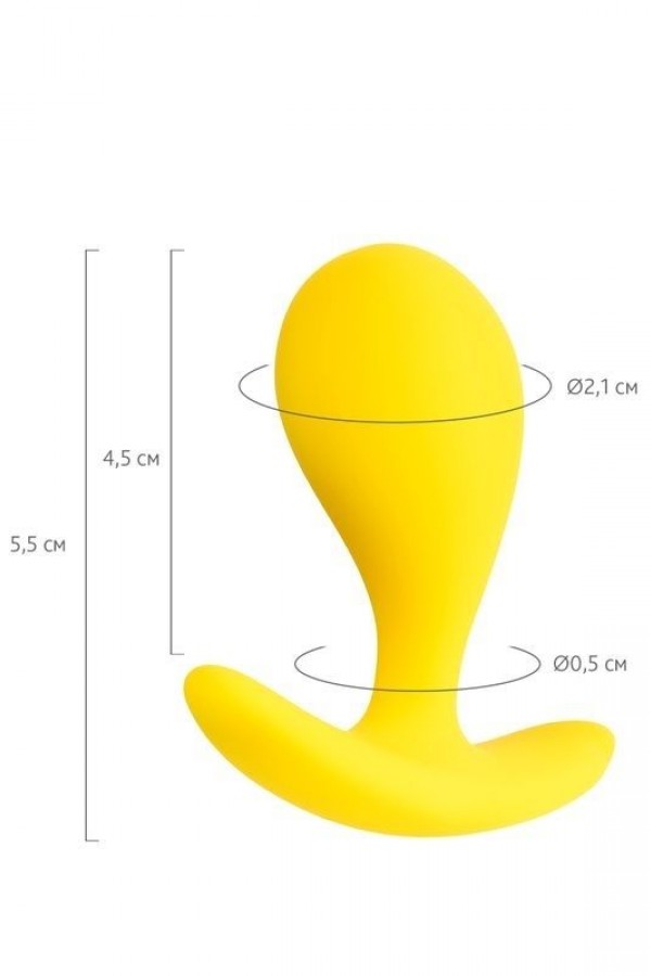 Censan Blob Anal Plug Sarı 5,5 cm