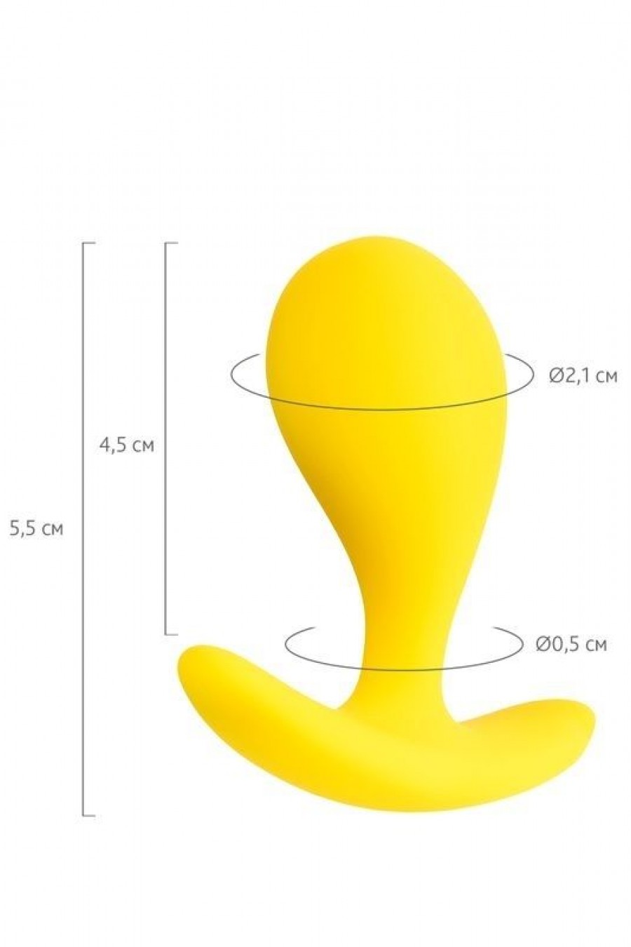Censan Blob Anal Plug Sarı 5,5 cm