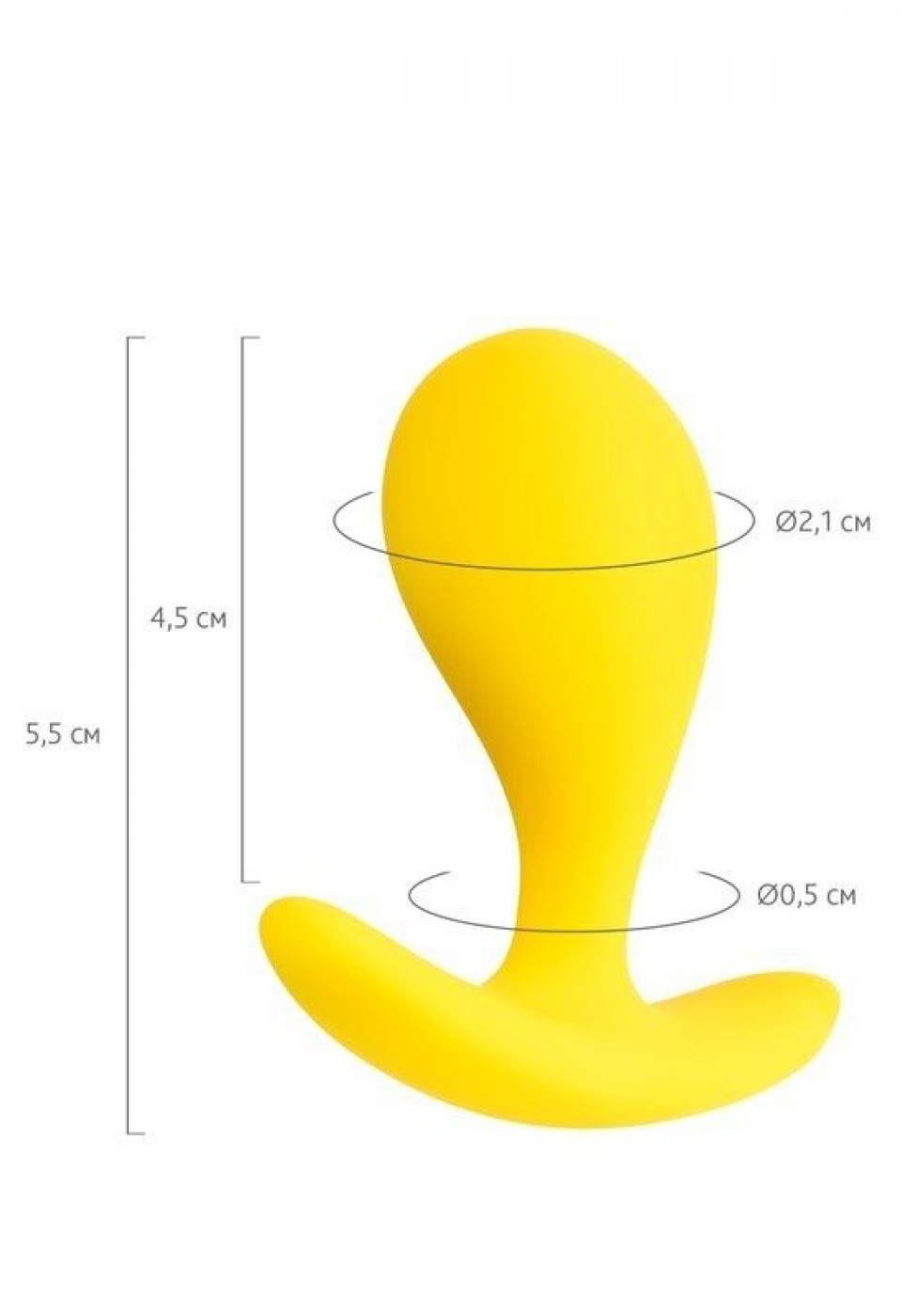 Censan Blob Anal Plug Sarı 5,5 cm
