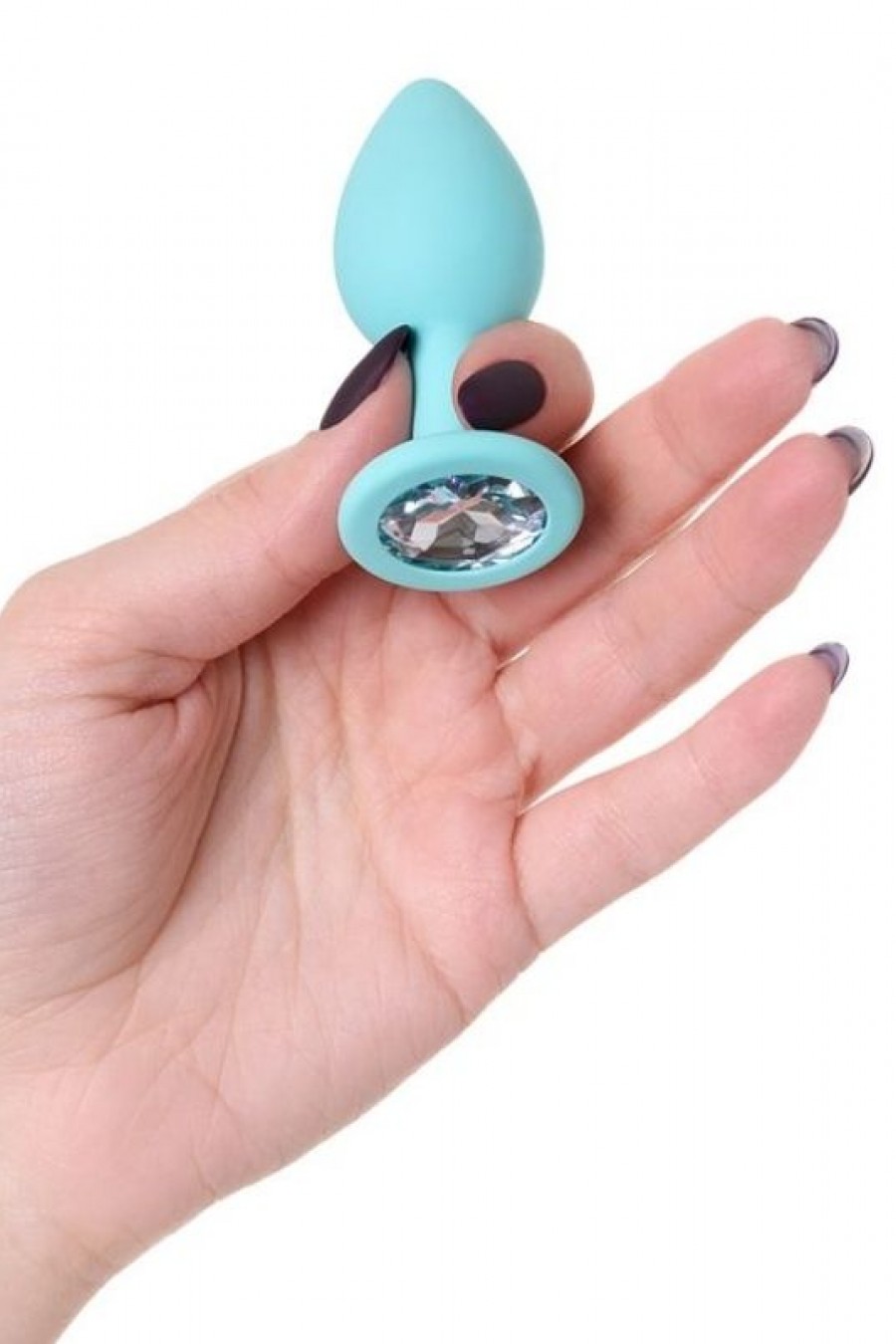 Censan Brilliant Anal Plug beyaz kristalli 7 cm 26 g