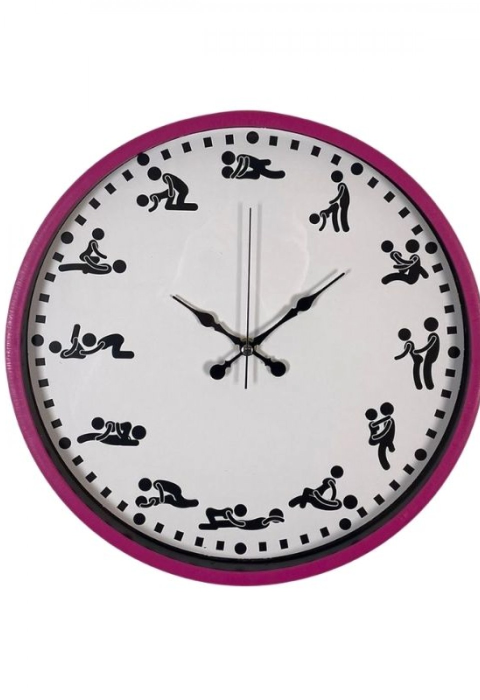 Censan Kamasutra Temalı (Pozizyonlu) Duvar Saati Pembe