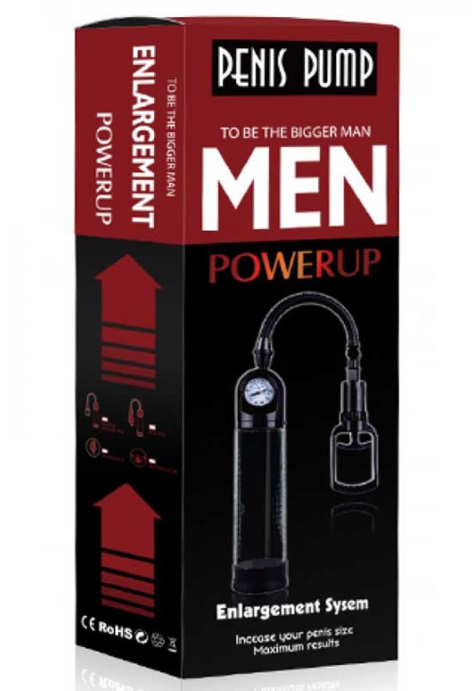 Men Powerup Basınç Göstergeli Penis Pompası