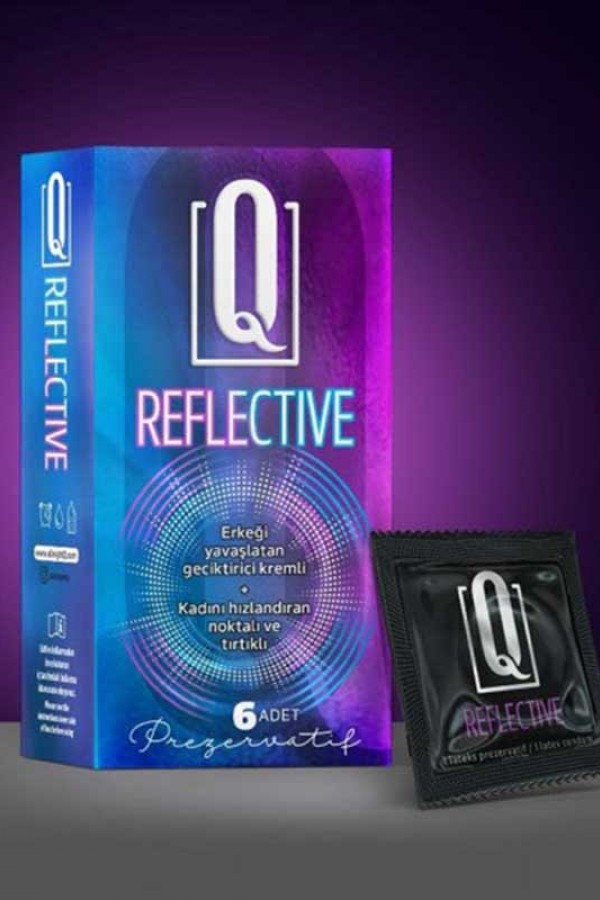 Q REFLECTİVE 6'LI PREZERVATİF