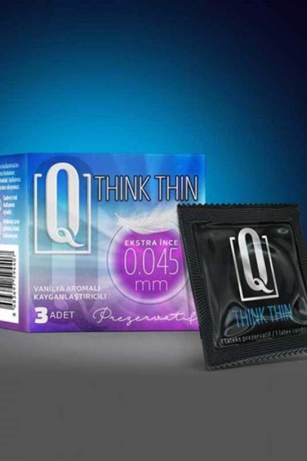 Q THİNK THİN 3'LÜ EKSTRA İNCE PREZERVATİF